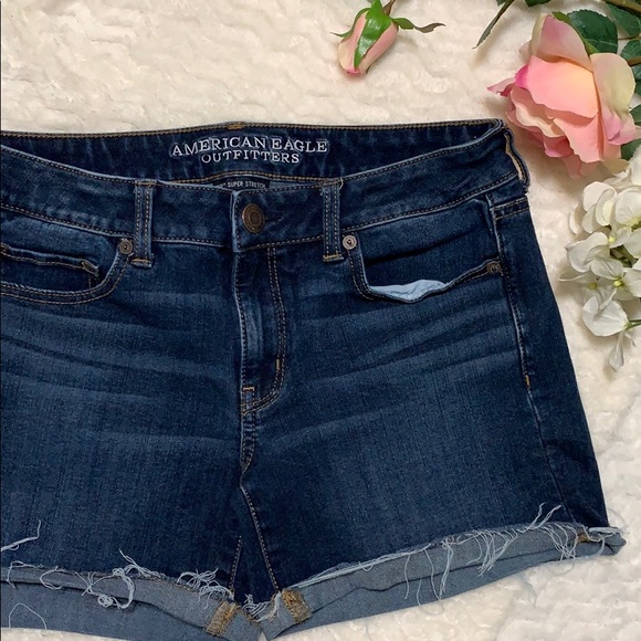 American eagle 🦅 woman short size 8 blue color - Picture 2 of 12